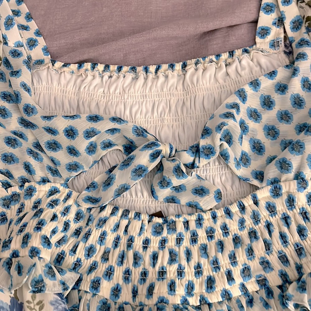 NEW/WORN ONCE TAYLOR GREEN AND BLUE MAXI DRESS! - Size 10 - Picture 6 of 6